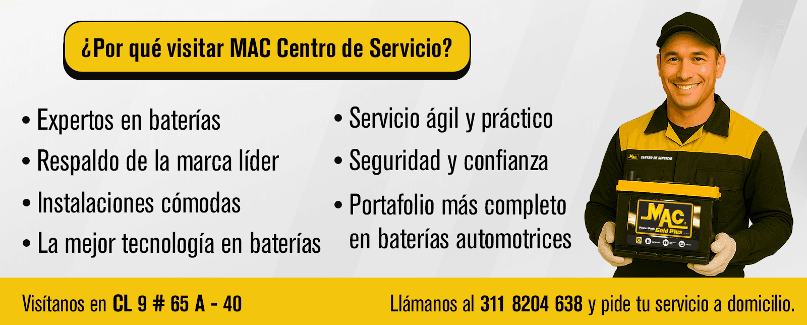 Banner informativo MAC